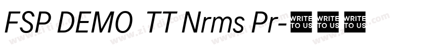 FSP DEMO  TT Nrms Pr字体转换